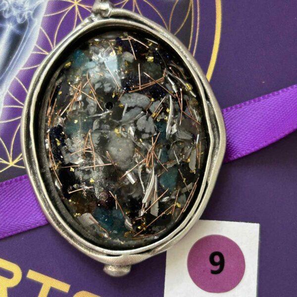 Antique Silver Plated Brass Pendant – 9