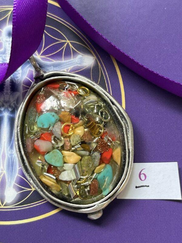 Antique Silver Plated Brass Pendant – 6
