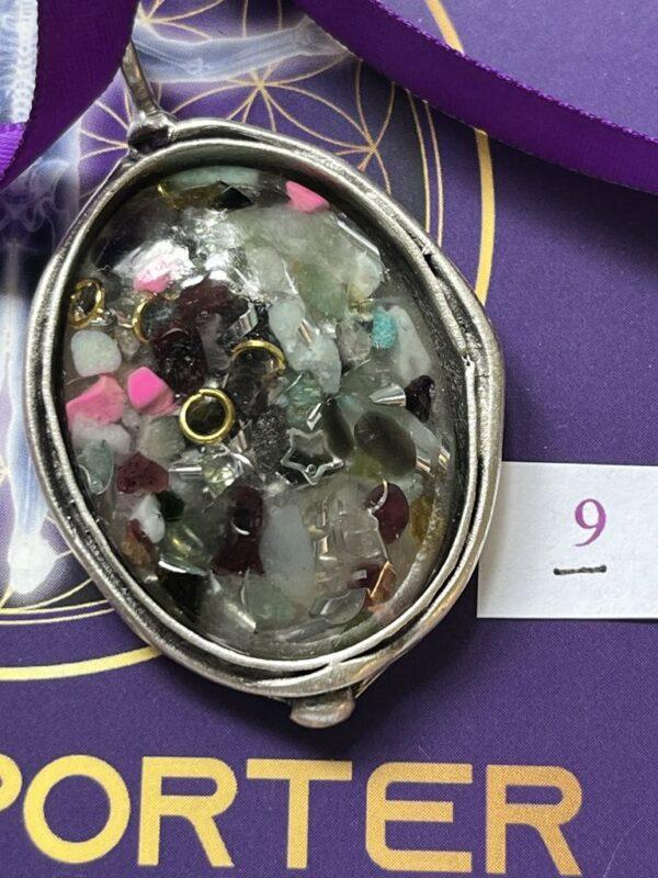 Antique Silver Plated Brass Pendant – 9