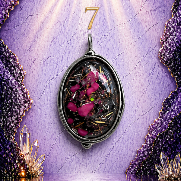 Antique Silver Plated Brass Pendant – 7