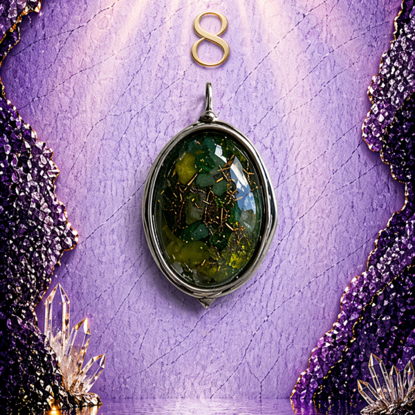 Antique Silver Plated Brass Pendant – 8
