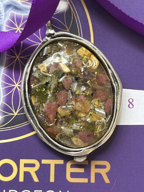 Antique Silver Plated Brass Pendant – 8