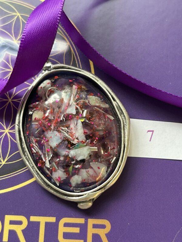 Antique Silver Plated Brass Pendant – 7