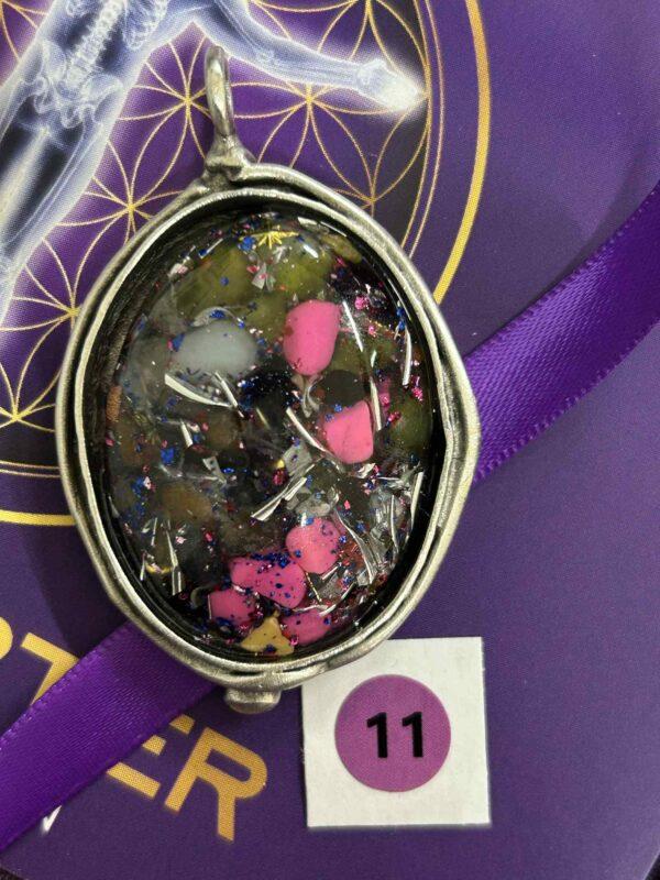 Antique Silver Plated Brass Pendant - 11