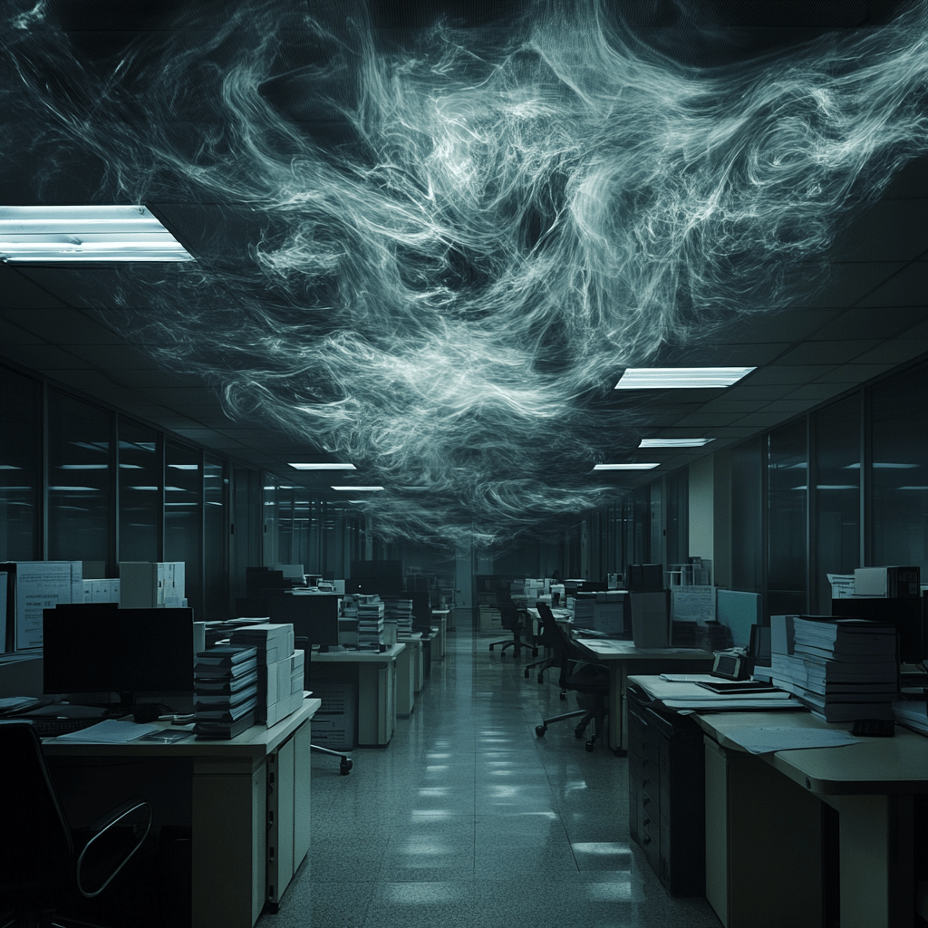 AI commercial building with negative energy