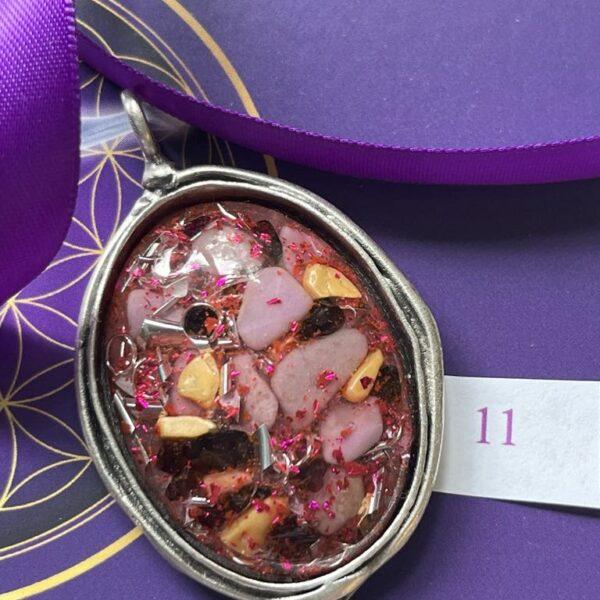Antique Silver Plated Brass Pendant - 11