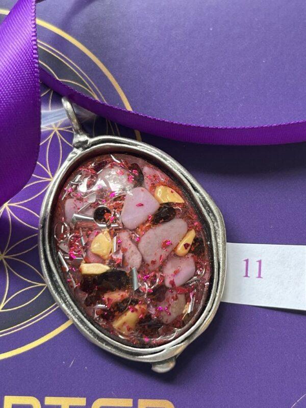Antique Silver Plated Brass Pendant - 11