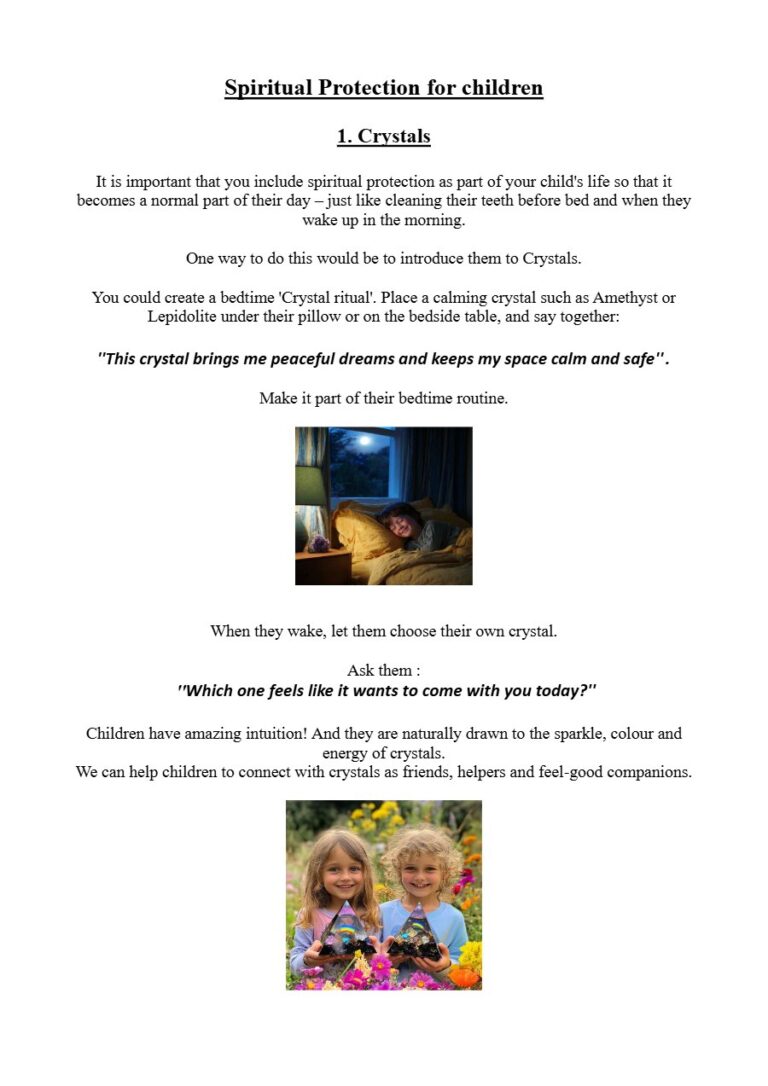 Cover of Spiritual Protection for Children, a free guide