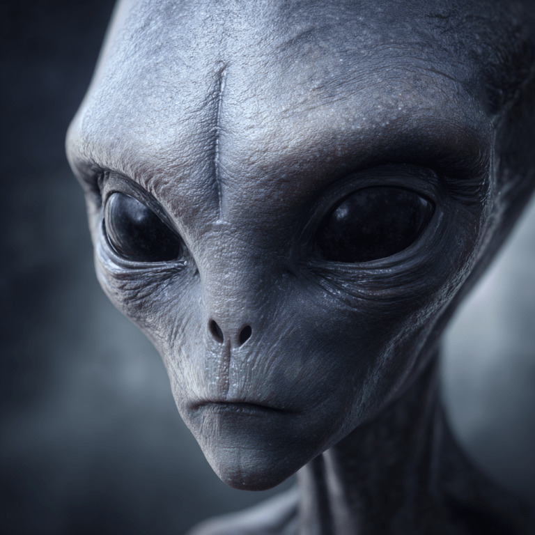AI classic grey alien entity