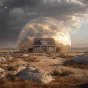 AI home protected by light