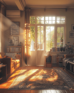 AI calm peaceful home