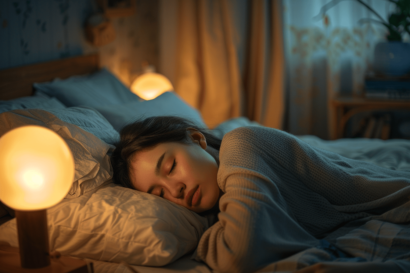 person sleeping peacefully