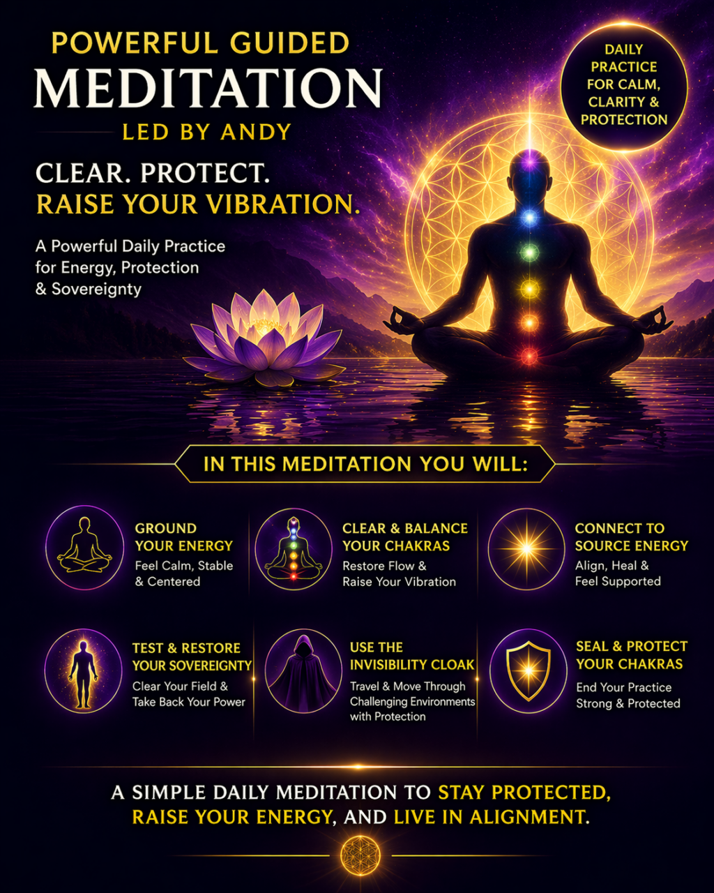 21min protection and clearing meditation image