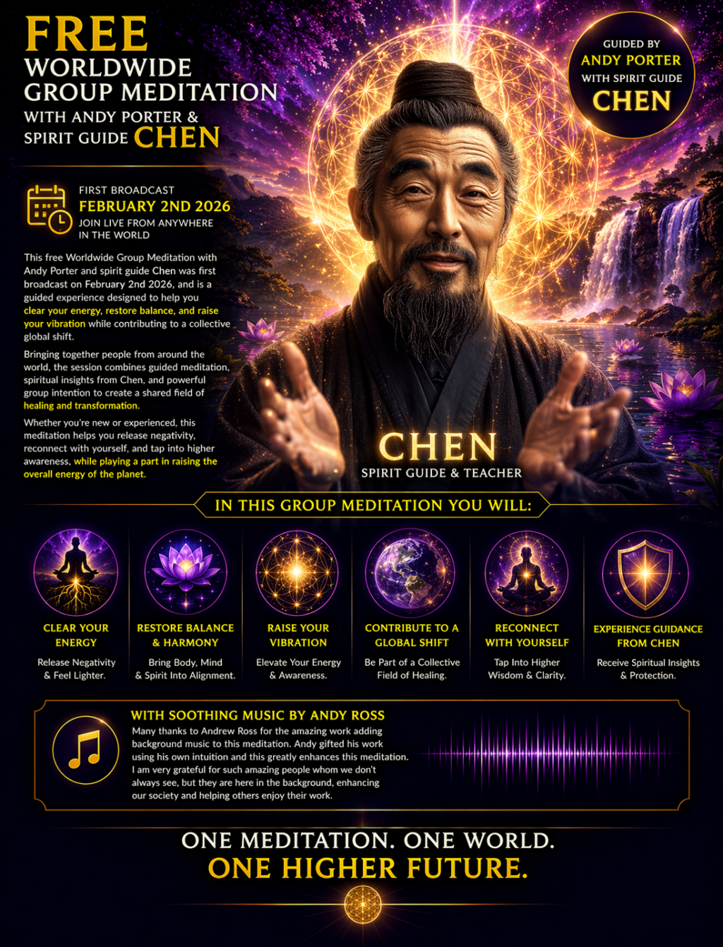 Worldwide Meditation with Chen Raise Your Energy Shift the Planet