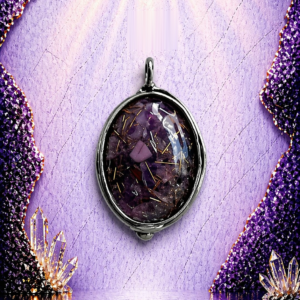 Antique Silver Plated Brass Pendant – 10