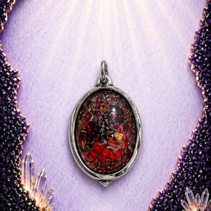 Antique Silver Plated Brass Pendant – 25