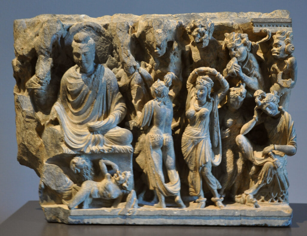 The temptation of the Buddha by Mara’s daughters