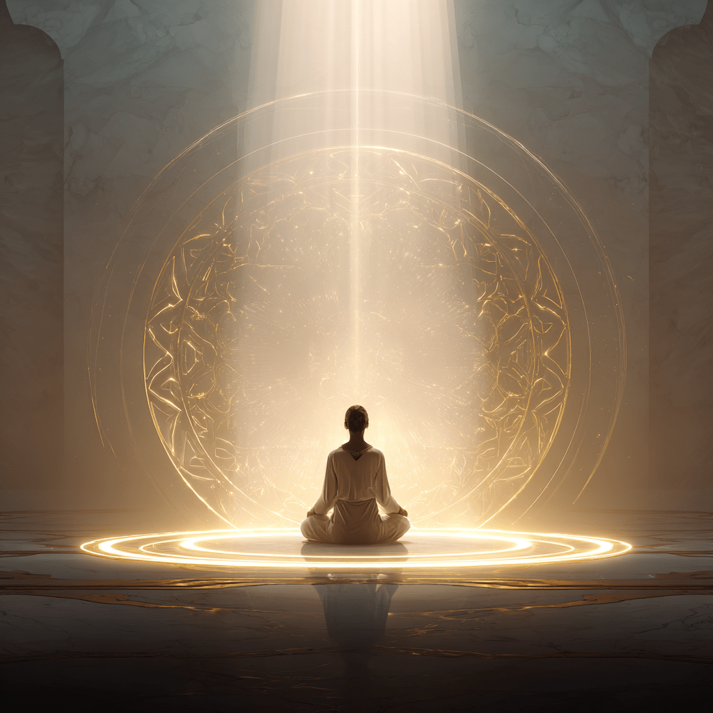 AI: Circle of light spiritual protection