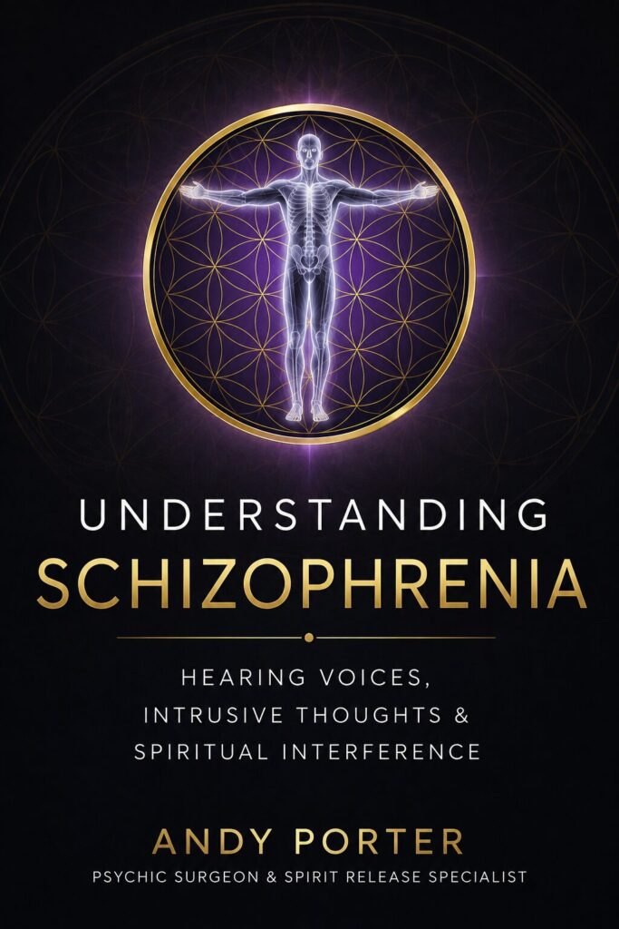 Cover of Understanding Schizophrenia: Hearing Voices, Intrusive Thoughts and Spiritual Interference, a free guide by Andy Porter