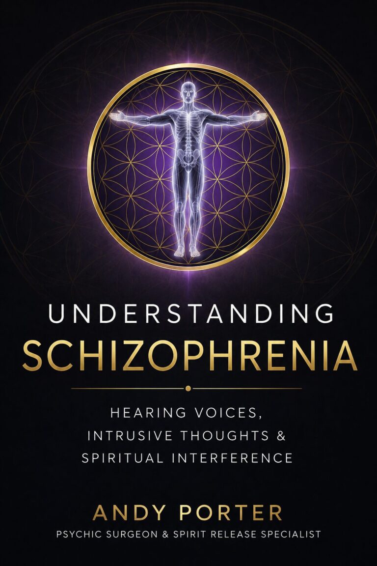Cover of Understanding Schizophrenia: Hearing Voices, Intrusive Thoughts and Spiritual Interference, a free guide by Andy Porter