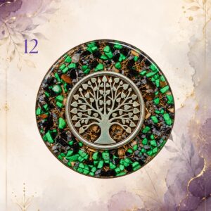 Power Charging Plate 12, handmade orgonite by Andy Porter