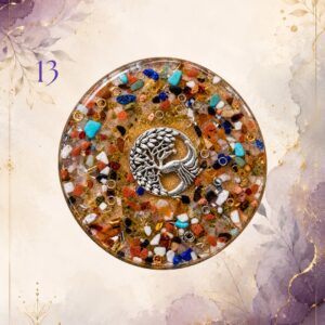 Power Charging Plate 13, handmade orgonite by Andy Porter