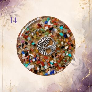 Power Charging Plate 14, handmade orgonite by Andy Porter