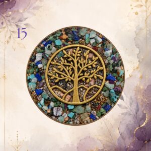 Power Charging Plate 15, handmade orgonite by Andy Porter