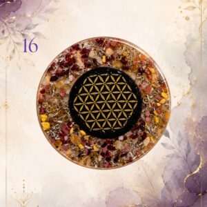 Power Charging Plate 16, handmade orgonite by Andy Porter