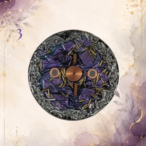 Power Charging Plate 3, handmade orgonite by Andy Porter