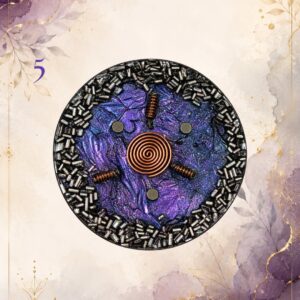 Power Charging Plate 5, handmade orgonite by Andy Porter