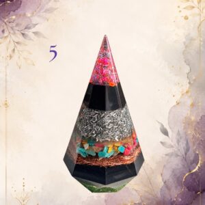 Protective Cone 16, handmade orgonite by Andy Porter