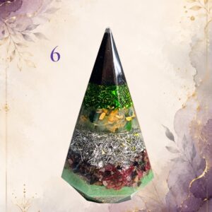 Protective Cone 17, handmade orgonite by Andy Porter