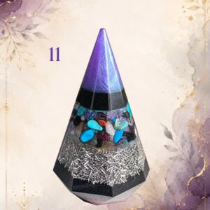 Protective Cone 22, handmade orgonite by Andy Porter