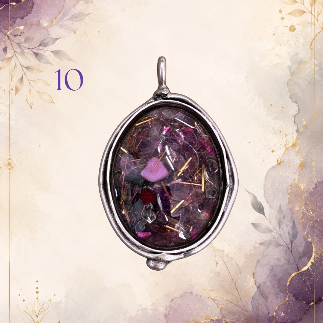 Protective Pendant 10, handmade orgonite by Andy Porter
