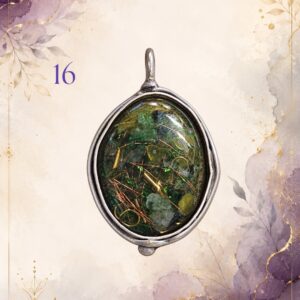 Protective Pendant 16, handmade orgonite by Andy Porter