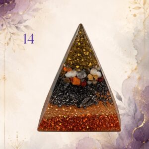 Pyramid 14, handmade orgonite by Andy Porter