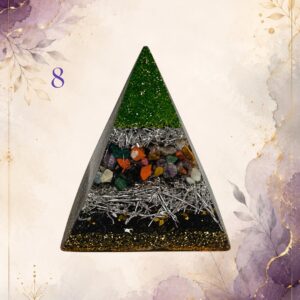 Pyramid 8, handmade orgonite by Andy Porter