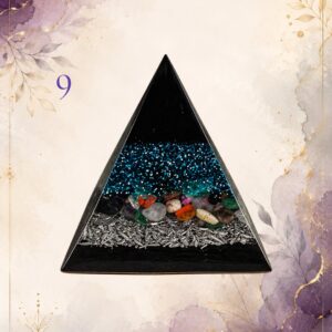 Pyramid 9, handmade orgonite by Andy Porter