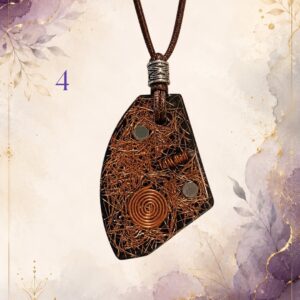 Sovereignty Shield Pendant 24, handmade orgonite by Andy Porter